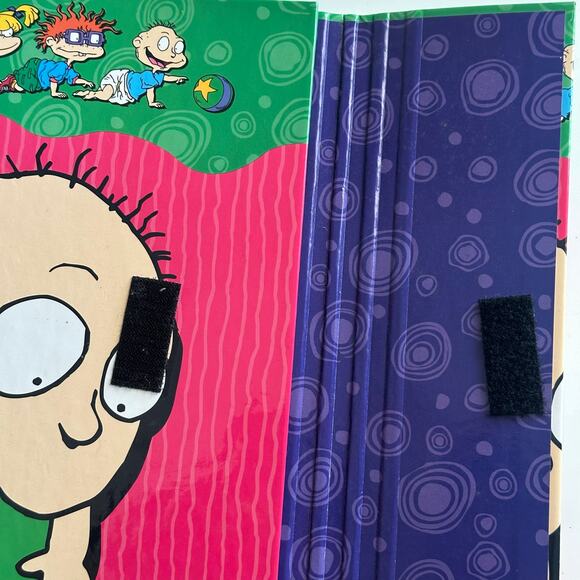 Vintage 1998 Rugrats Nickelodeon 1.5" Metal 3 Ring Binder Tommy Pickles - Picture 3 of 6